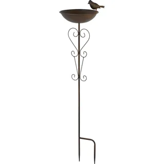 Dobar Vogeltränke stehend 24 x 18 x 82 cm Schwarz