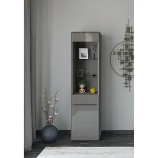 Set One by Musterring Standvitrine Reno 42 x 48 x 185 cm Anthrazit