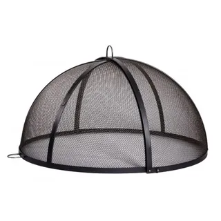 Aufklappbarer Funkenfang für Feuerschalen Ø 59 cm Funkenschutz aus Stahl