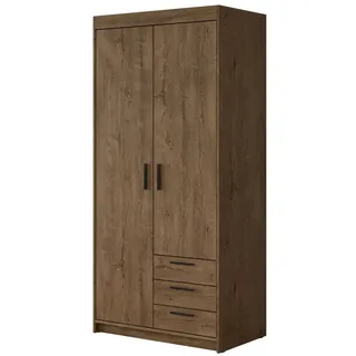 Mirjan24 Drehtürenschrank Elena 90 x 191 x 53 cm Braun