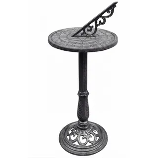 Relaxdays Sonnenuhr 37,0 cm grau