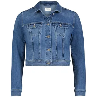 Jeansjacke VERA MONT "Jeansjacke mit Waschung", Damen, Gr. 38, blau, Obermaterial: 98% Baumwolle CO. 2% Elasthan EL., Jacken Jeansjacke