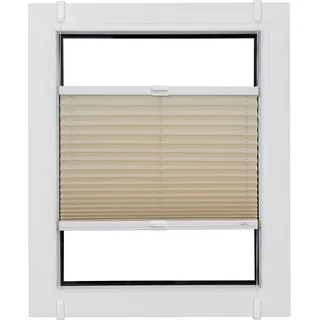 sunlines Plissee »Budget Crush« Lichtschutz ohne Bohren verspannt Klemmfix, crushed, beige