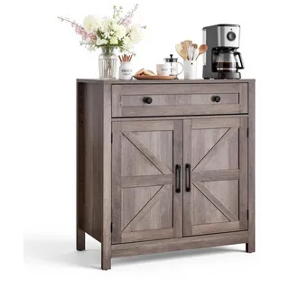 Vevor Buffetschrank 75 x 37,5 x 80 cm Grau