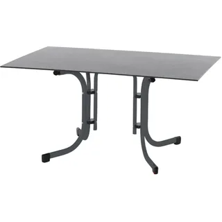 Siena Garden Sola Gartentisch 140 x 90 x 71 cm Silber/Dark Stone