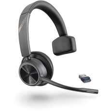 Poly Voyager 4310 UC schnurloses Headset (Plantronics) – Mono Bluetooth-Headset, Noise Cancelling-Mikrofon, lange Akkulaufzeit, Verbindung mit PC/Mac/Mobiltelefon per Bluetooth – Teams, Zoom und mehr