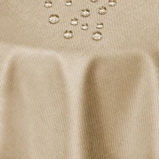 DecoHomeTextil Leinen Optik Tischdecke Rund 160 cm Beige Sand