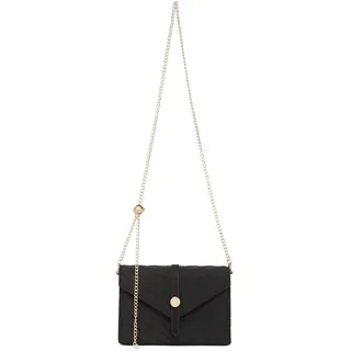Miss Lulu Clutch Damen, Elegante Envelope Pochette, Vegan Wildleder Handtasche Klein Clutch Umschlag Crossbody Schultertasche Tasche Abendtasche Schwarz-1