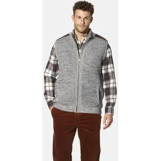 Strickweste BABISTA "Strickweste MAIALESSI", Herren, Gr. XXL, grau (grau melange), Obermaterial: 70% Polyacryl PAN. 30% Wolle mw., Westen Strickweste