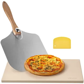 Vevor Pizzastein 508 x 355 mm Cordierit beige
