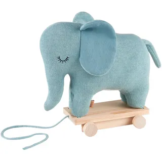 Avelia Nachziehtier Elefant , Mintgrün , Textil , Füllung: Baumwollfüllung , 34x28 cm , EN 71, Oeko-Tex® Standard 100, Organic Content Standard (Ocs) 100 , schadstofffrei , Spielzeug, Sonstiges Spielzeug