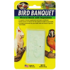 Zoo Med Bird Banquet, Vogelfutter Futterblock, Gemüse-Mix, groß, 1 x 142 g