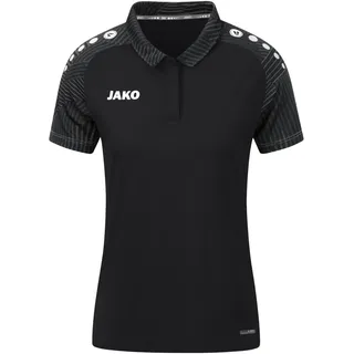 Jako Damen) Poloshirt Performance, Schwarz/Anthra light 34