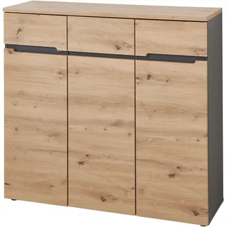 Innostyle Schuhschrank 120 x 107 x 38 cm artisan eiche