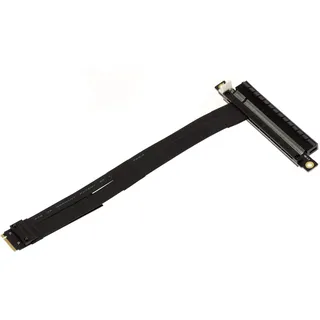KALEA-INFORMATIQUE Riser Type Extension Adapter für M2 PCIe NVMe M Key Port auf PCIe x16 Buchse. Länge 20cm