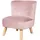 Kindersessel Lil Sofa 44 x 48 x 50 cm Holz weiß rosa
