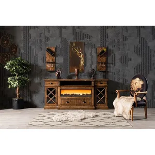 Anrichte Buffet Schrank Esszimmer Anrichten Sideboard Holzkommode Kommoden - Braun