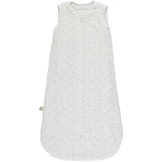 Nattou Babyschlafsack für Sommer und Übergangszeiten, Aus Baumwolle und Polyester, Ca. 90 cm, 6-24 Monate, Flo, Oli & Ernest, Weiß