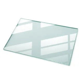 Tulup Tischplatte transparent 140x70 cm , Transparent , Glas , Rechteckig , 120x0.4x80 cm , Esszimmer, Esstische, Tischsysteme