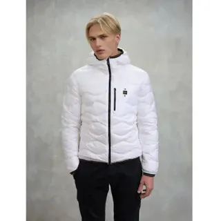 Blauer für Herren. 25WBLUC03074 Wave weiß gewellte Jacke (L), Lässig, Polyester