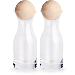 Zeller Present Glasflasche Set, Transparent
