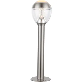 GLOBO Außenleuchte Edelstahl 59,0 cm inkl. Leuchtmittel beige