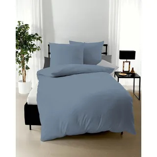 Uni Mako-Satin taube 200 x 200 cm + 2 x 80 x 80 cm