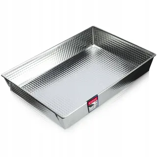 Kadax rechteckige Backform, "Imperia", Kuchenbackformen, Kastenform, Wärmeverteilung, 36 cm, Silber