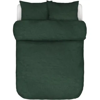 Marc O' Polo Leinen-Bettwäsche-Garnitur Valka Farbe Deep green Größe 135x200+80x80 - Grün