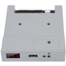 USB Emulator, Tragbarer 5 V DC 3,5 Zoll 1,44 MB USB SDD Emulator Diskettenkonverter für externen Diskettenlaufwerk mit 4-poligem Netzstecker und 34-poligem Stecker