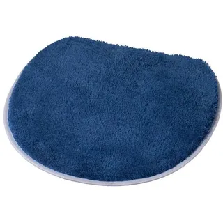 WC-Deckelbezug KLEINE WOLKE "Soft" Gr. 51, blau (marineblau), H:20mm, Kunstfaser, Badematten, WC-Deckelbezug, Uni Farben, waschbar