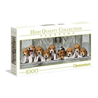 CLEMENTONI Beagles 1000 Teile Panorama – Puzzle NP -