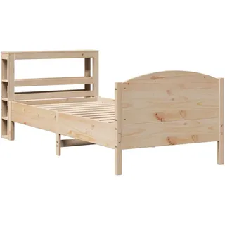 vidaXL Massivholzbett ohne Matratze 100x200 cm Kiefernholz - Braun