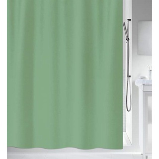 Spirella Duschvorhang - Anti-Bakteriell, waschbar, wasserdicht - Polyester, Primo “ 120x200cm Grün