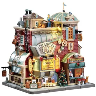 Lemax - Caddington Village - Sights & Sounds: Vintage Grind Coffee Company - (75187-UK)