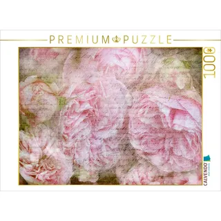 CALVENDO Puzzle Vintage Rosen 1000 Teile Puzzle quer | Lege-Größe cm Foto-Puzzle für glückliche Stunden