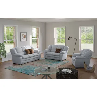 Cotta Polstergarnitur "Casino", grau (smoke,), H:88cm T:92cm, FSC-zertifizierter Holzwerkstoff, Sitzmöbel-Sets, Sessel, 2-Sitzer, 2,5-Sitzer, hohe Rückenlehne,