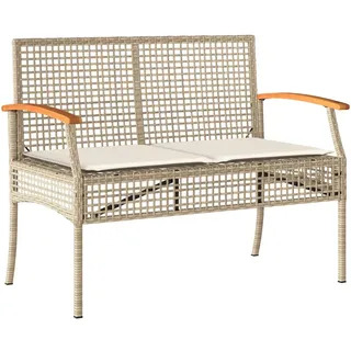 vidaXL Gartenbank 100 x 57 x 85 cm Beige