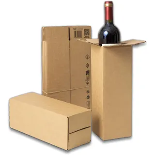 IPEA Versandkartons Lange für Versand und Weinflaschen – 30 x 10 x 10 cm - Made in Italy - 5 Stück - E-Commerce Rohrkarton, Geschenke, Events, Feste – Flaschenverpackung und Flaschenkarton