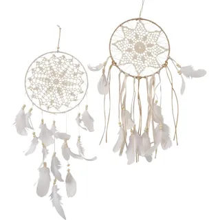 Boltze Home Traumfänger Susan 2-fach Sortiert 60 cm x 23 cm x 60 cm Natur-Beige