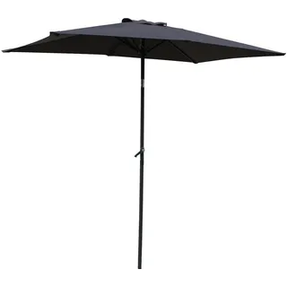 Gardissimo NEW SUNNY Sonnenschirm 210x140cm Gartenschirm Kurbelschirm anthrazit