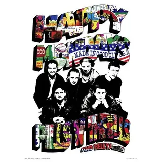 onthewall Happy Mondays Tabletten N Nervenkitzel Pop Art Print Poster von Perücke (otw43)