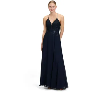 Vera Mont Damen Abendkleid mit Stickerei 40, Night Sky