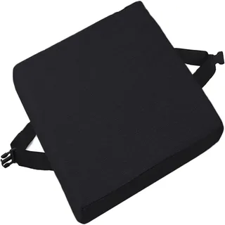 AQIGR Sitzkissen Sitzerhöhung Stuhl Bodenkissen Stuhlkissen 40x40 45x45 50x50 35x35 mit Memory Foam Sitzpolster für Indoor & Outdoor Gartenstuhl Balkon Terrasse(Schwarz,35x35x8cm)
