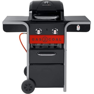 Char-Broil Gas2Coal 210 Hybrid Grill - 2 - Brenner Gas & Kohlegrill , Schwarz