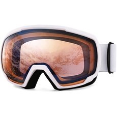 FEISEDY Skibrille Herren Damen Anti-Beschlag UV Schutz Schneebrille Snowboard Brille für Brillenträger Winter Sportbrille für Skifahren Fahrrad mit OTG Design B2960