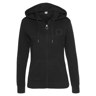 bench. loungewear Kapuzensweatjacke mit Logo und Kängurutasche, Loungewear, schwarz,