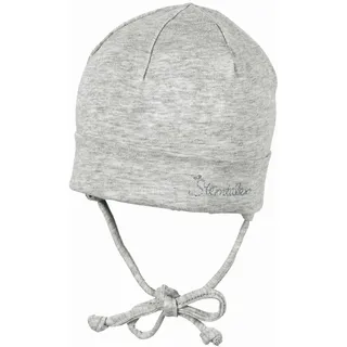 Sterntaler Mütze , Hellgrau , Textil , meliert , Gr. 43 , Organic Content Standard (Ocs) 100 , Babykleidung, Babymützen
