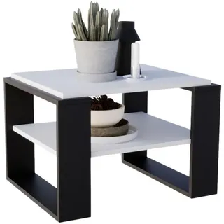 craftpak Couchtisch Weiß Holz 63 x 44 x 54 cm