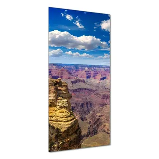Wallario selbstklebende Duschrückwand 80 x 200 cm mit Motiv Felsenschlucht im Grand Canyon Park Arizona - Wandverkleidung mit Hochglanzlaminat in Glasoptik